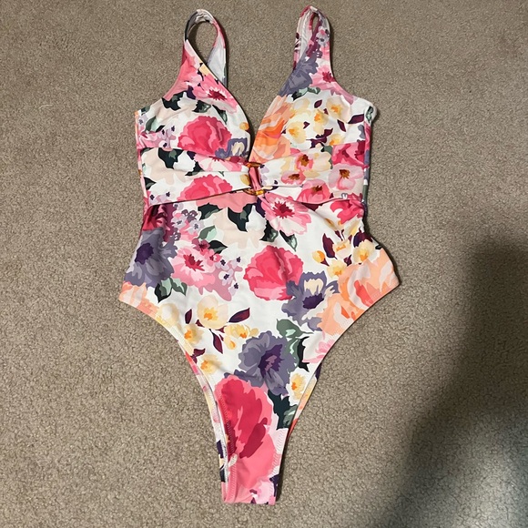 Floral One- Piece - Picture 1 of 2